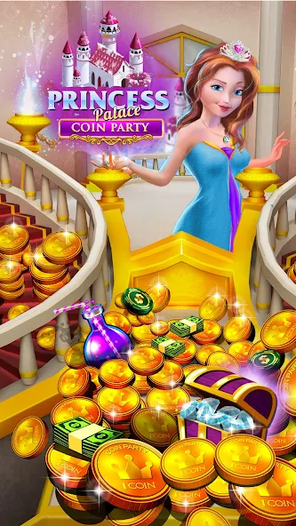Princess Gold Coin Dozer Party Game