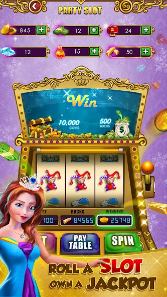 Princess Gold Coin Dozer Party Game