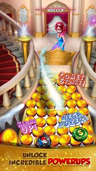 Princess Gold Coin Dozer Party Game