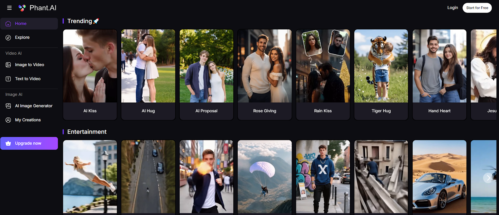 Share an AI video generation tool that I think is more useful - phant.ai