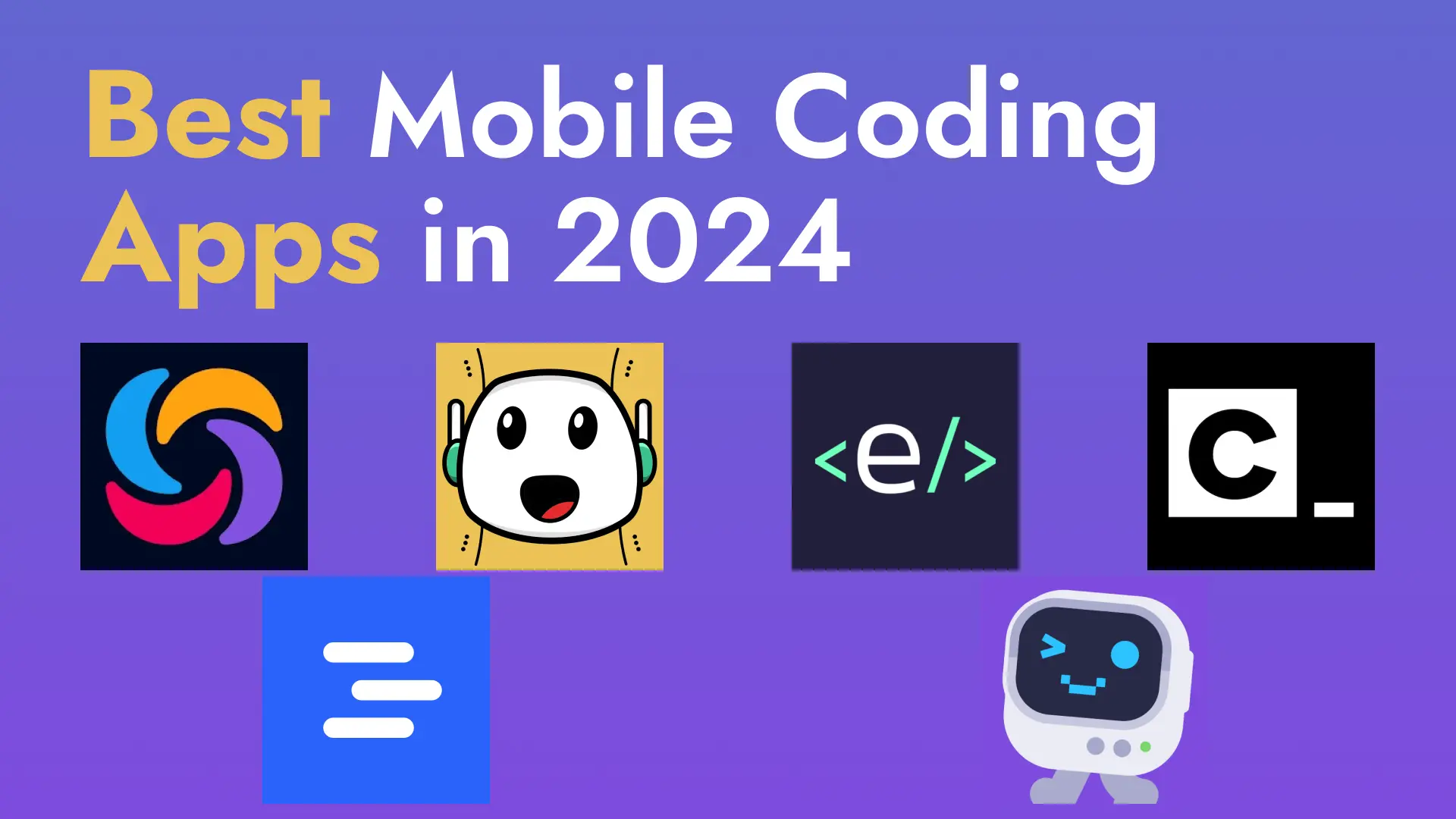 Mobile coding apps