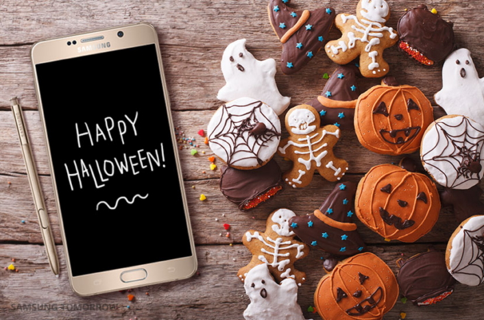 Halloween in the mobile phone.