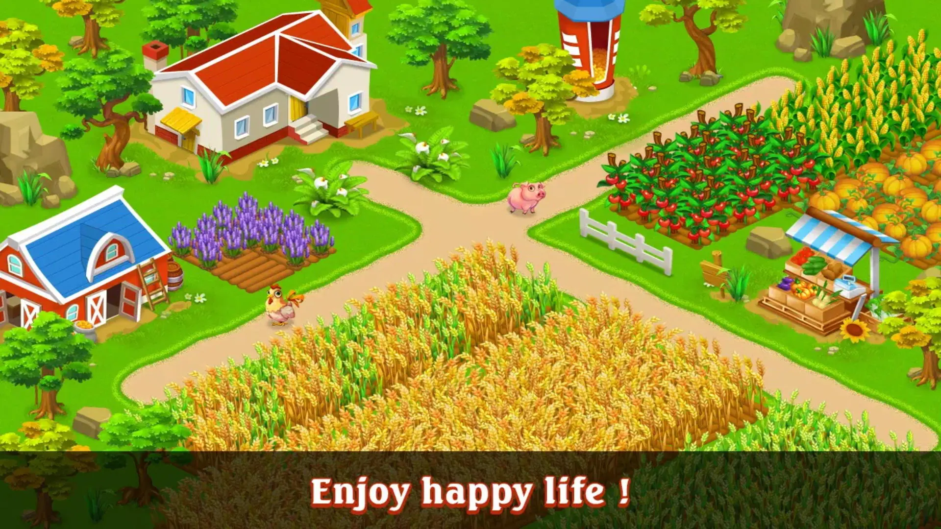 The pastoral scenery is beautiful.