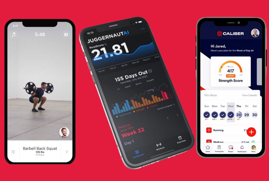 collection of useful sports and fitness apps 2024